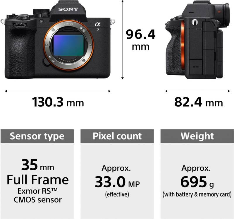 SONY Alpha ILCE-7M5M Mirrorless Camera ILCE-7M5M (SEL28702) Full-Frame High Resolution 33 MP,Partially Stacked Sensor,4K 120P,30fps (Black) - Photo 4