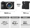 SONY ILCE-6700 Mirrorless Camera Body Only Made for Creators | 26.0 MP | Artificial Intelligence based Autofocus | 4K 60p Recording (Black) - Photo 3