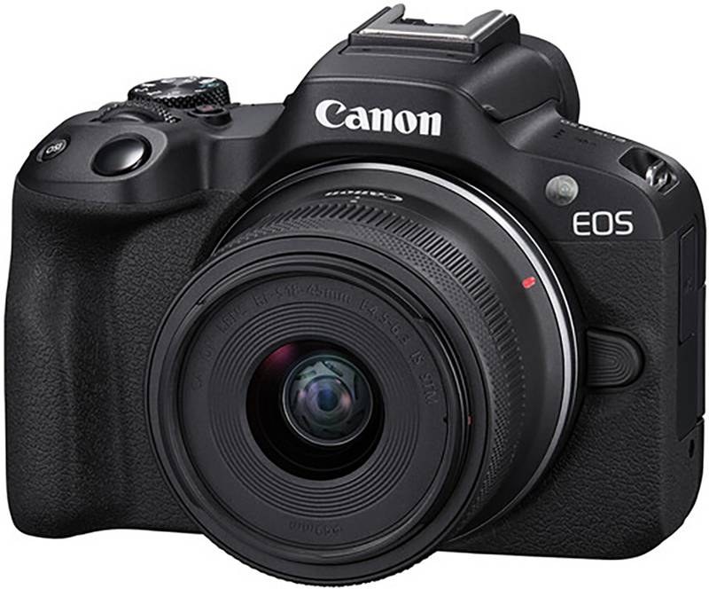 Canon EOS R50 Mirrorless Camera Body with RF - S 18 - 45 mm f/4.5 - 6.3 IS STM (Black) - Photo 3