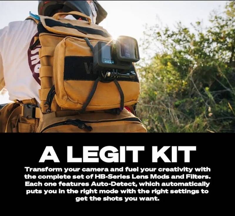GoPro Hero13 + HB Series Lens Collection Includes Macro Lens Sports and Action Camera (Black) - Photo 4