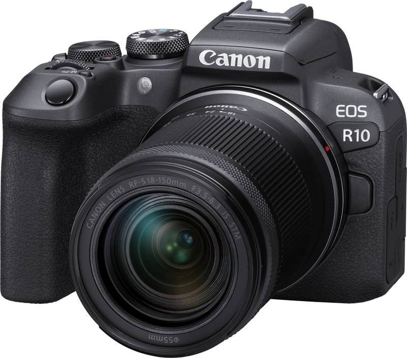 [SMC-66D287240D4311C8] Canon EOS R10 Mirrorless Camera Body with RF-S 18 - 150 mm f/3.5 - 6.3 IS STM Lens Kit (Black)