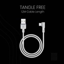 Portronics USB Type C Cable 3 A 1.2 m NA Konnect L POR-1403 (White) - Photo 3