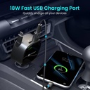 Portronics 84 W Turbo Car Charger - Car Power Retracto 84W Car Charger,Retractable Cable,Dual Port(33W+18W) (Black) - Photo 4