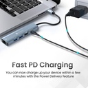 Portronics Mport 51 5-In-1 Type C, RJ 45 Port, 5GBPS Data Transfer, HDMI Port USB Hub (Grey) - Photo 4