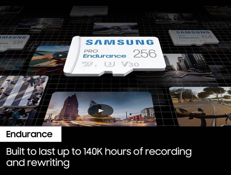 SAMSUNG MB-MJ256KA/APC Pro Endurance 256 GB MicroSDXC Class 10 100 MB/s  Memory Card Compatible with Camera - Photo 3