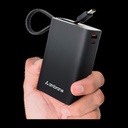 [SMX-601271365E95DCCD] Ambrane 20000 mAh 22.5 W Compact Pocket Size Power Bank - MiniCharge 20 (Black-Grey)